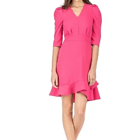 Jade Dresses & Skirts - NWT Jade puff sleeve, ruffle hem dress